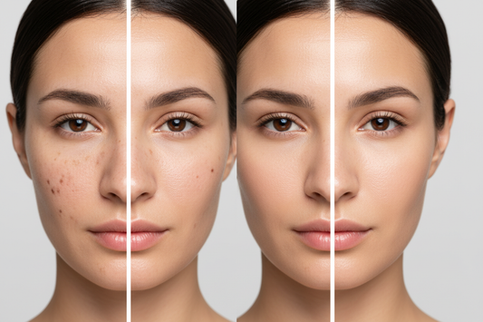 Rosehip oil for pigmentation spots — before and after even radiant skin | PURE BÉNI