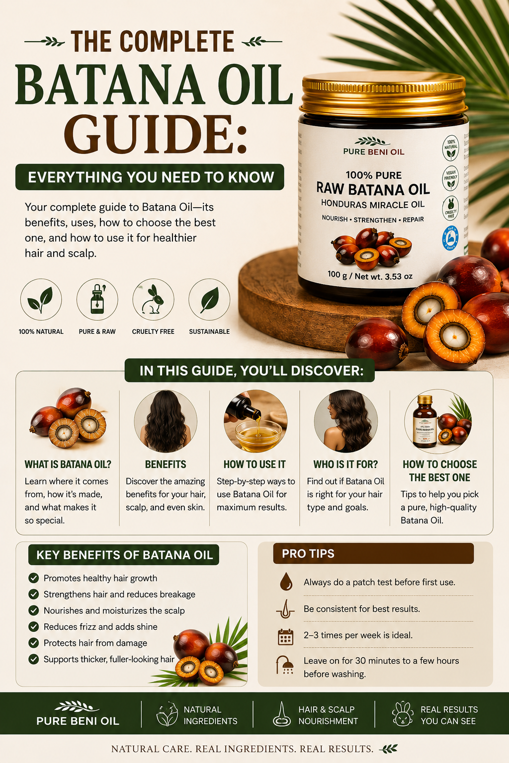 The complete batana oil guide — benefits, hair growth, side effects and how to use it | PURE BENI OIL