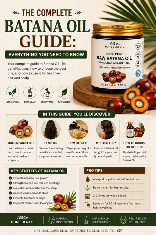 The complete batana oil guide — benefits, hair growth, side effects and how to use it | PURE BENI OIL