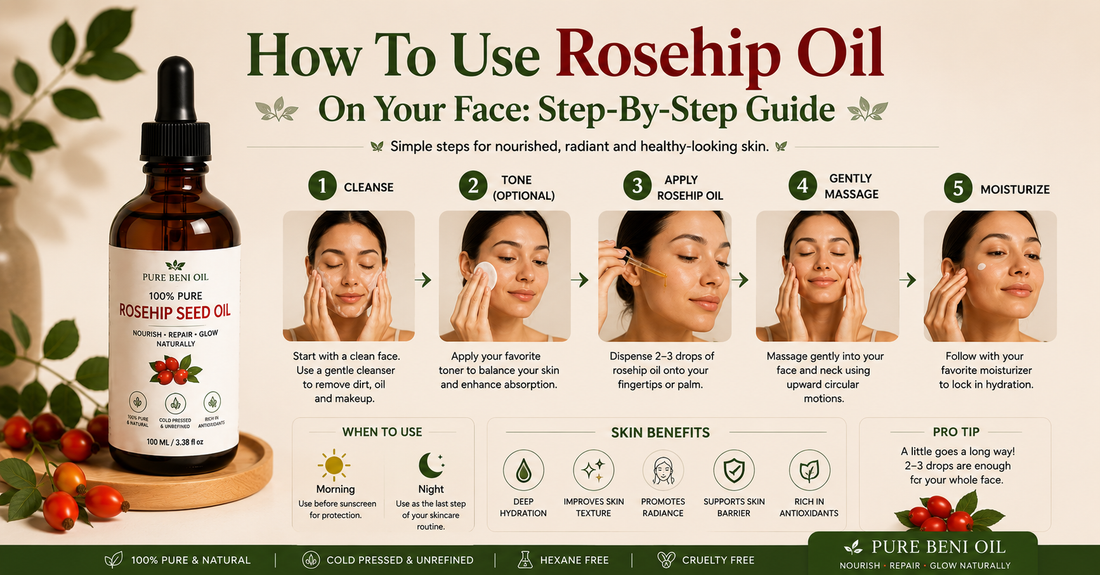 How To Use Rosehip Oil On Face | Beginner's Guide