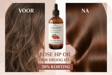 Rose HP Oil for dry hair - before and after 30% discount