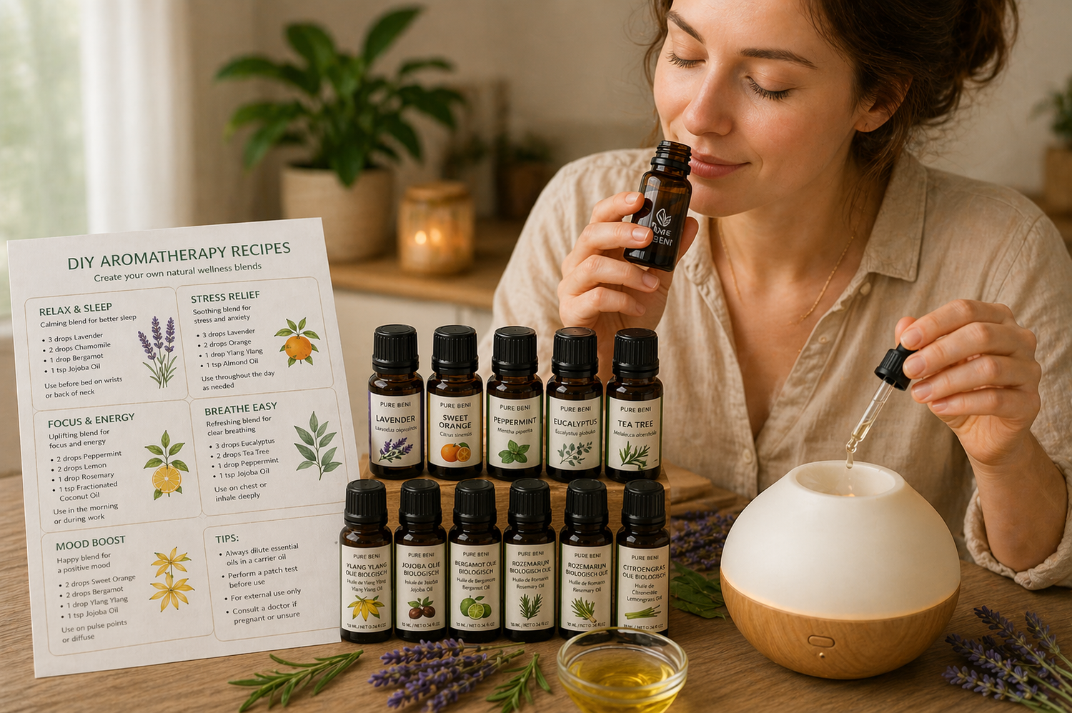 🌿 PURE BENI – DIY AROMATHERAPY RECIPES (OFFICIEL)