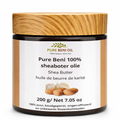 “Pure Beni 100% raw organic shea butter – luxury unrefined body butter for deep skin and hair nourishment – clean beauty ritual.”