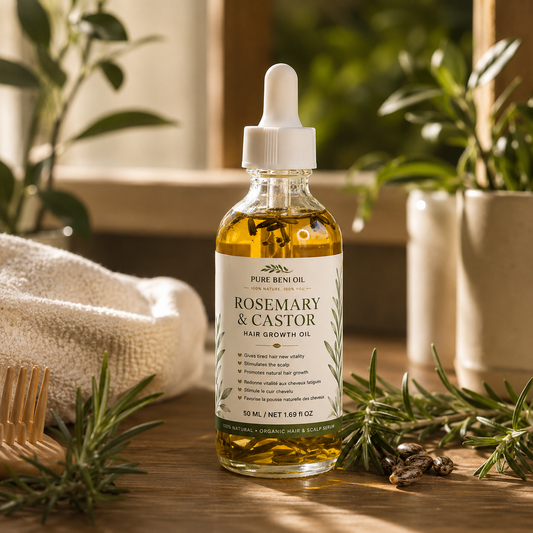 PURE BENI – Rozemarijn & Ricinus Haar Groei Olie 50 ML
