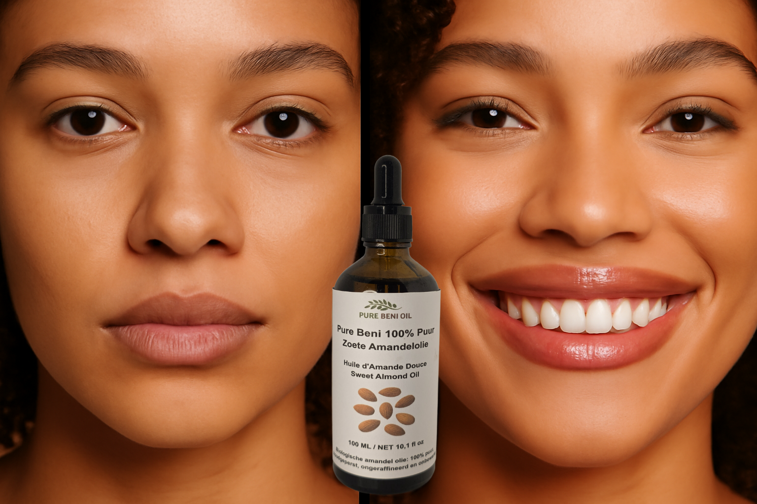 Pure Béni Cold-Pressed Sweet Almond Oil for lips