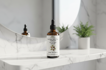 "Pure Beni Jojoba Oil natural eye makeup remover and cleanser"