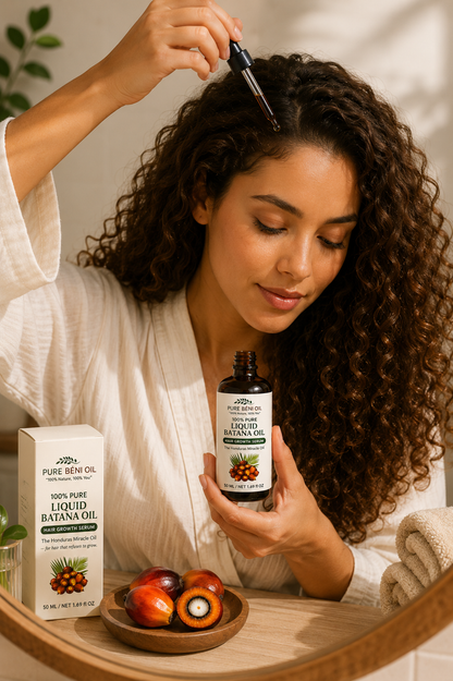 Pure Béni 100% Pure Liquid Batana Oil - Hair Growth Serum for curly hair - The Honduras Miracle Oil