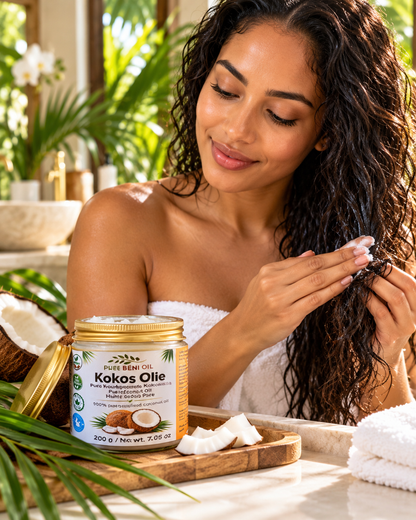 PURE BÉNI OIL Organic Virgin Coconut Oil for Hair & Skin 200 g
