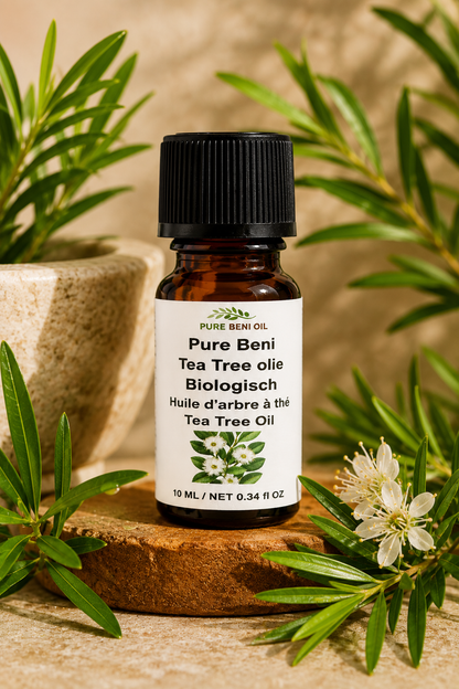 PURE BENI Organic Tea Tree Essential Oil 10ml – Pure & Natural